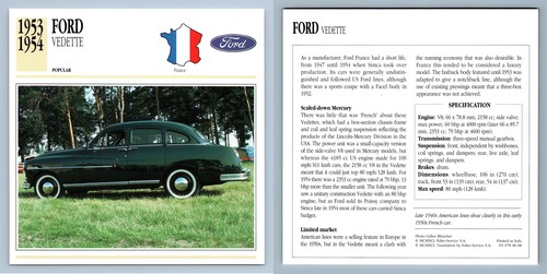 Ford vedette 1953 54 - ford,