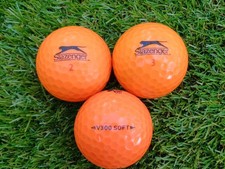 24 x SLAZENGER ORANGE GOLF BALLS IN PEARL/A GRADE FREE POSTAGE V300 SOFT
