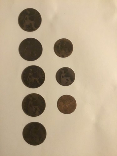 Victorian pennies and - victorian,
