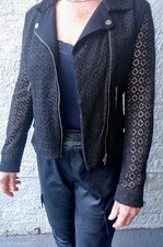 Zara basic Lace Biker Jacket