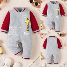 Infant Baby Boy Cartoon Romper