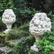 Pair giant vase fruit - vase, of