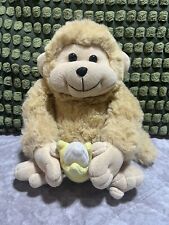 RAVENSDEN VINTAGE 8” Monkey Plush With Banana Very Rare With Old Style Labels 