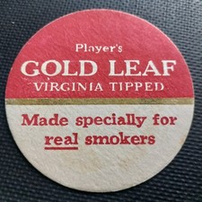 Players Gold Leaf Beer Mat