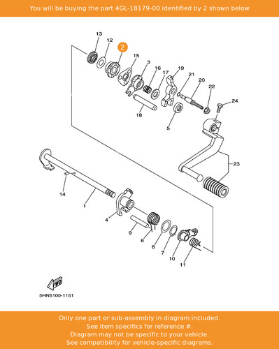 Yamaha guide 4gl 18179 - guide,, 4gl-18179-00
