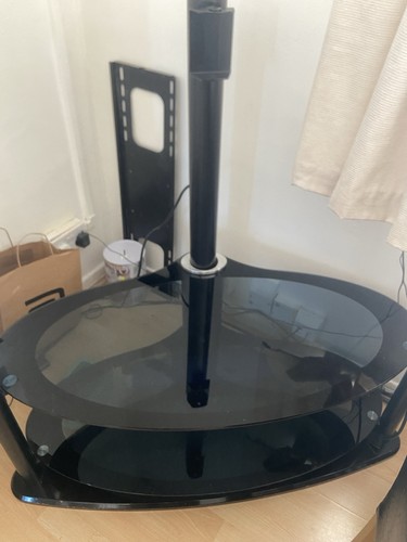 Stand black glass - black,