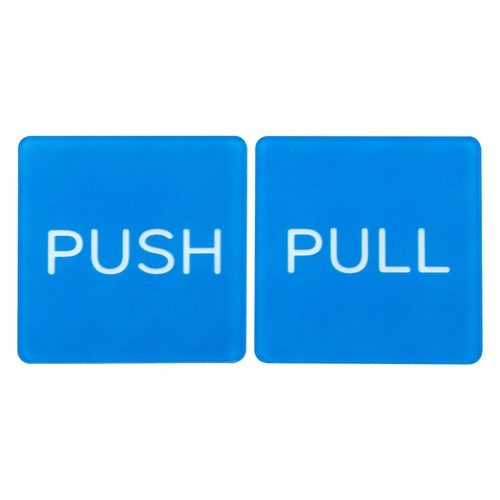 2pcs push pull - door, sign,self