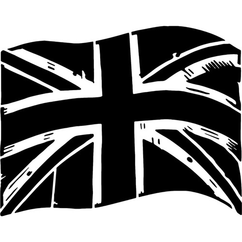 Waving union jack flag - 'waving, flag'