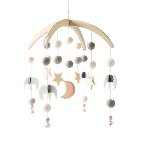 Baby mobile with wooden arch - mobile,