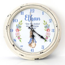 Personalised Wall Clock Rabbit