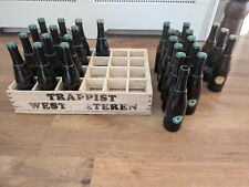 Westvleteren Trappist wooden crate and 11 empty beer bottles - collectable