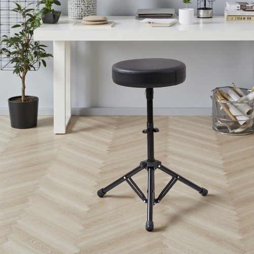 Round black height adjustable - round,
