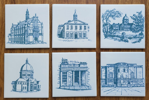 Six retro pilkington - retro, ceramic