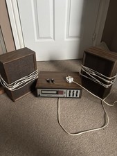 8 Track Player Soundesign 4840C + 607 Speakers WORKING W/ ISSUES