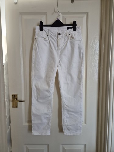White cotton denim mid rise - cotton, mid-rise