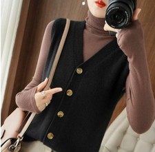 Ladies knitted waistcoat - knitted, gilet
