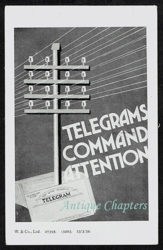 1932 post office telegram - post,