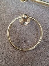 vintage gold towel ring