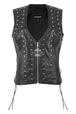 Ladies Black Studded Real