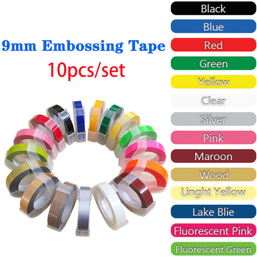10pcs set dymo embossing - 10pcs/set,