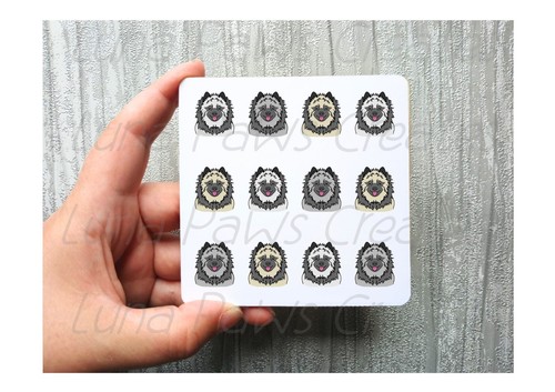 Keeshond coaster novelty - coaster,,