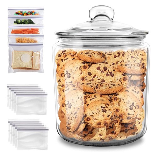 Mastertop glass storage jars - glass,