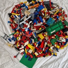 Bundle Mixed Vintage Modern 1970s-2000's LEGO, 4kg Bricks, Plates Etc - Job Lot