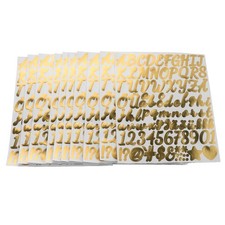  10 Sheets Glitter Letter