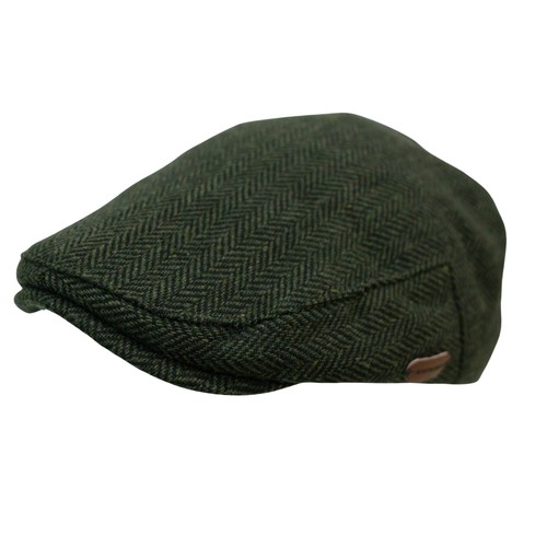 Flat hat newsboy herringbone - flat,