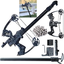 Mini Compound Bow 45lb Archery Shoot Rapid Bow Shooter Steel Ball Launcher Hunt