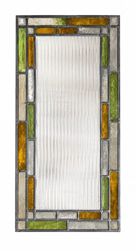 Pair reclaimed leaded light - pair, of