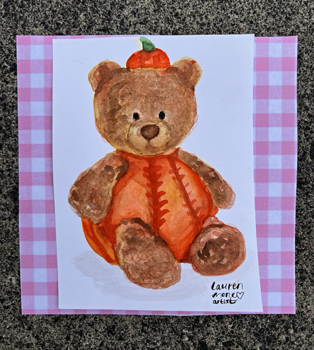 Jellycat inspired watercolour - jellycat,