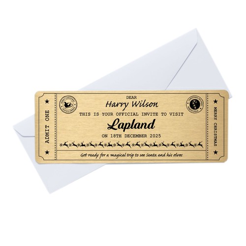 Personalised metal golden - personalised,