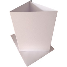 Tri Fold Blank Cards Plain