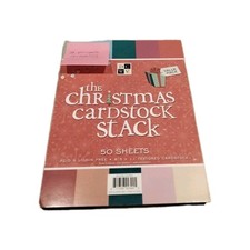 The Christmas Stack 8.5 X 11 Textured Cardstock 50 Sheets, 3 Pages Missing. 