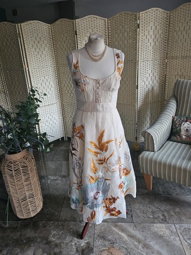Karen millen cream floral - karen,