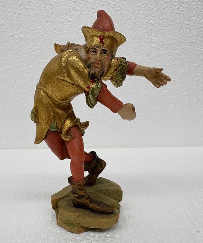 Vtg wood carved moresca morris - carved,