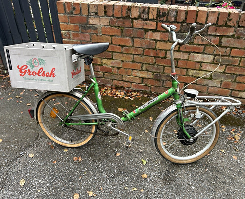 Apollo green 20in folding bike - green,