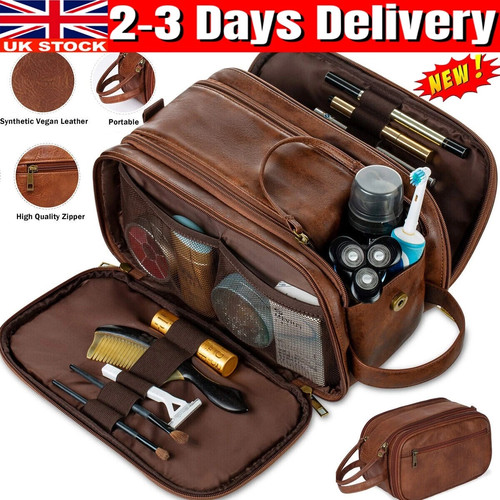 Leather toiletry bag for - bag,