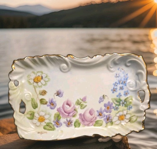German porcelain vanity tray - german,