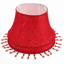 Old Fashioned Lamp Shades Pendent Light Holders Vintage Large Red Lampshade