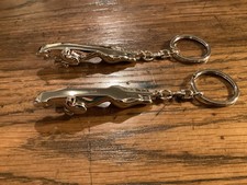2 x Jaguar chromed leaper key