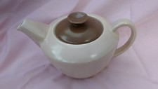 retro poole pottery mushroom sepia tea pot 