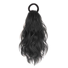 Synthetic Ponytails Hair Extension With Rubber Band Long Curly Wavy Layered UK