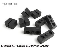 LAMBRETTA SERIES 3 TANK RUBBER SET - BLACK - BRAND NEW - FREE POST