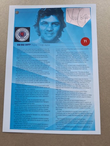 Davie cooper rangers hall - hall, of