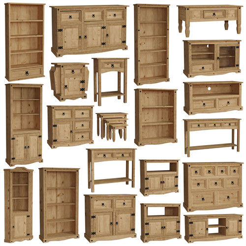 Corona bookcase unit table - unit,