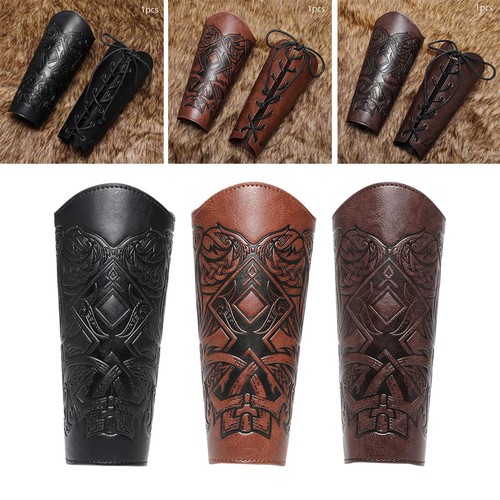 Leather gauntlet wristband - gauntlet,