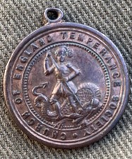 19th Century Church Of England Temperance Society Medal.