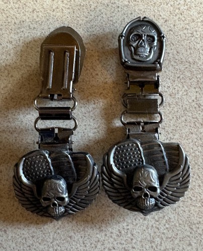 Motorcycle rider pants clips - motorcycle,